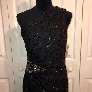 Black cocktail dress